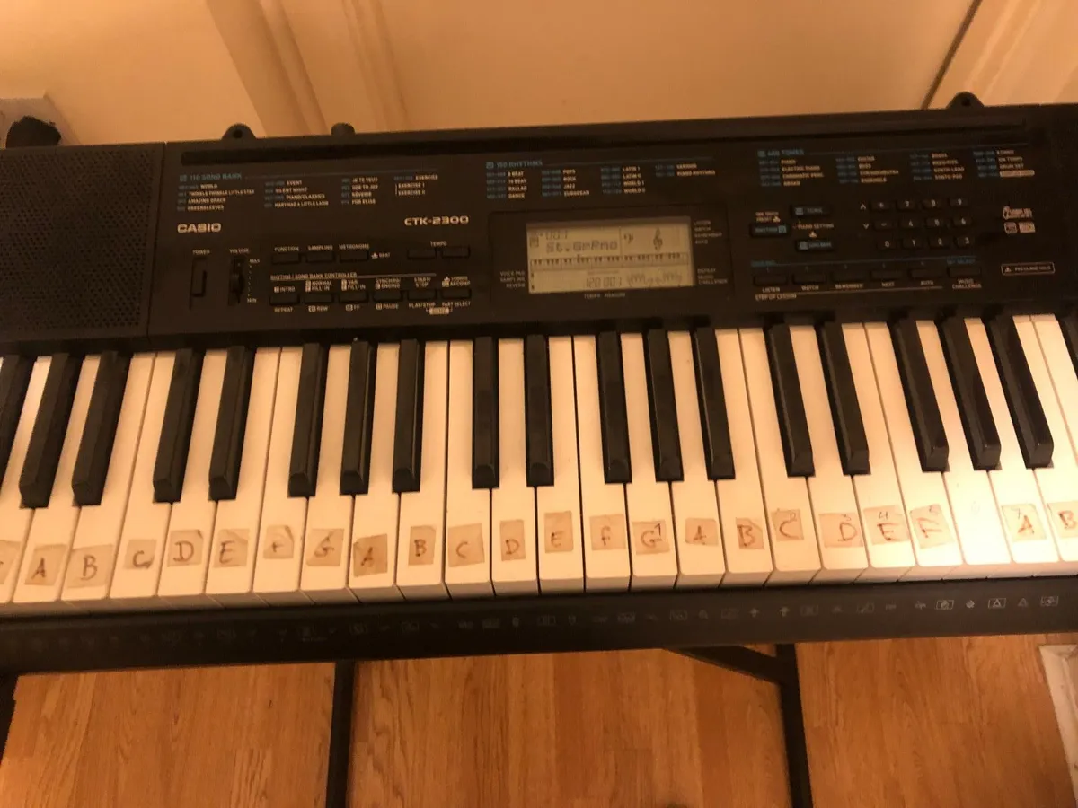 Casio  C T K 2300 with stand and socket - Image 1