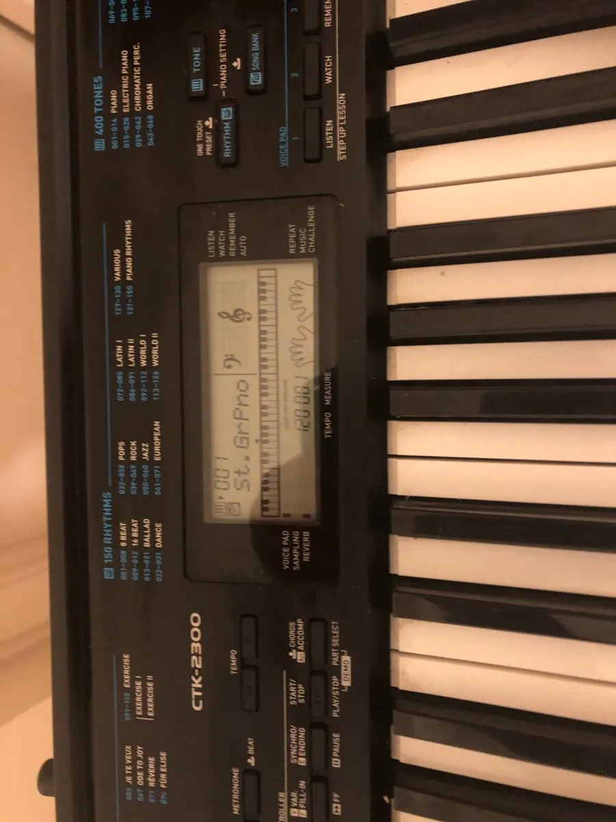 Casio  C T K 2300 with stand and socket - Image 2