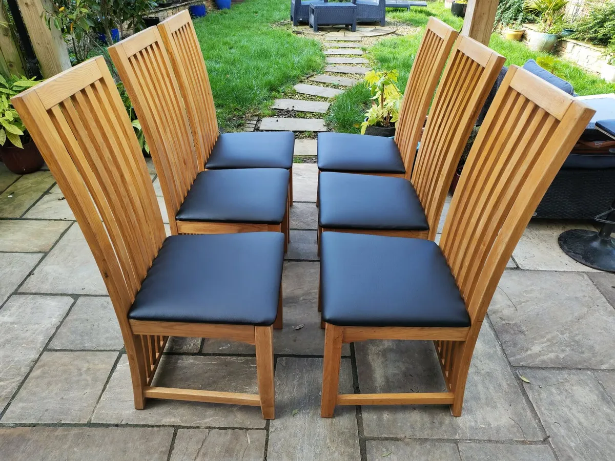 6 kitchen dining chairs - Image 1