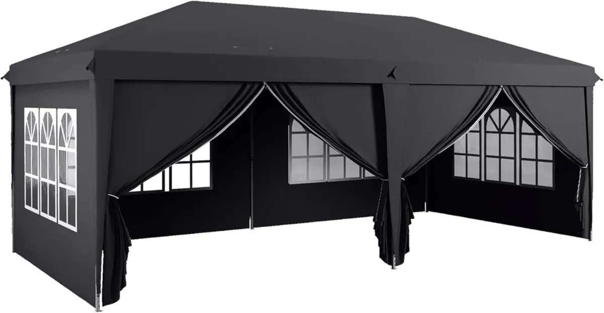 Pop Up Gazebo 3x6m with Sides Windows Tent - Image 1