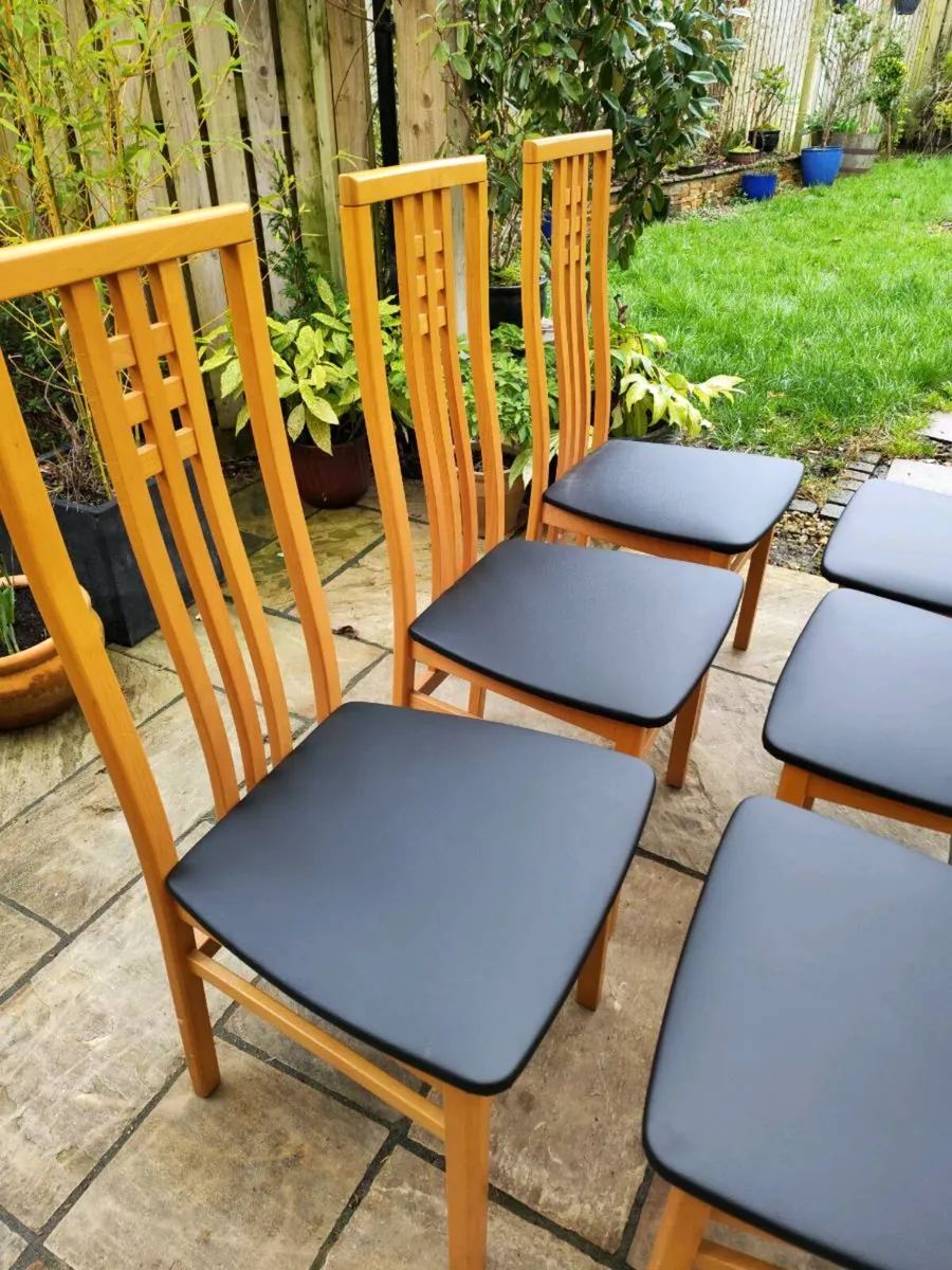 6 kitchen dining chairs - Image 1