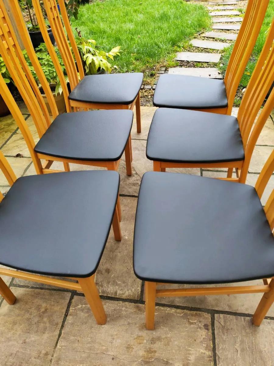 6 kitchen dining chairs - Image 3