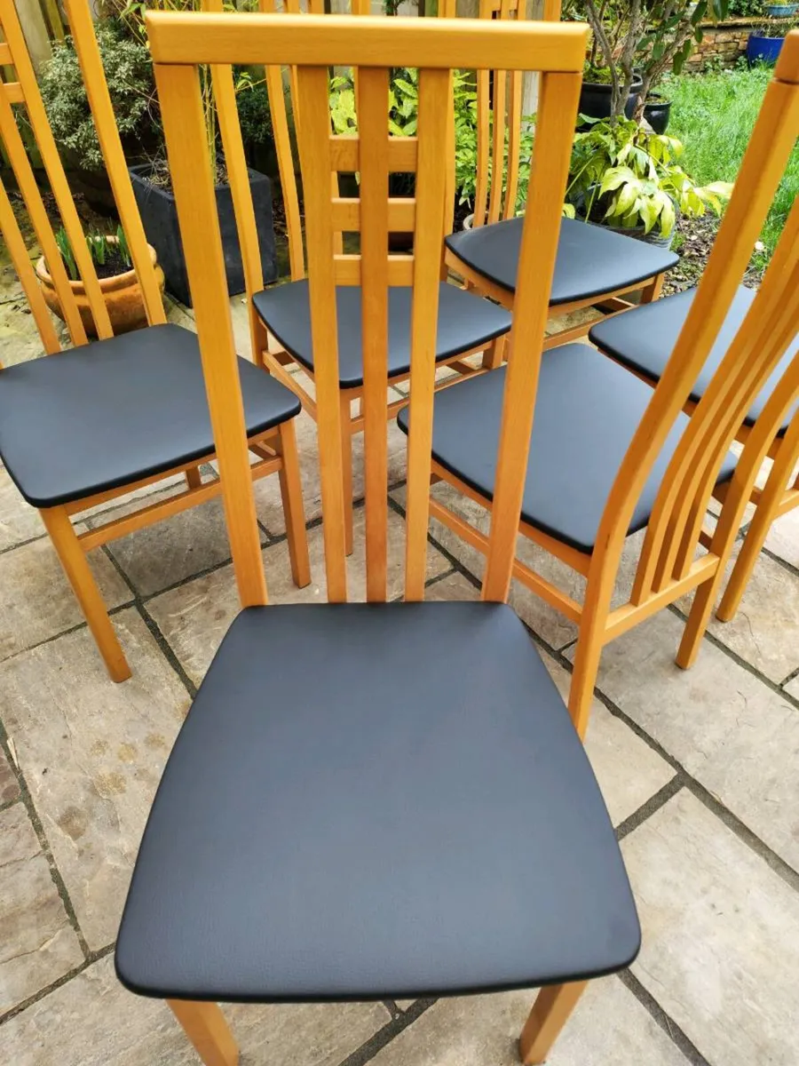 6 kitchen dining chairs - Image 4