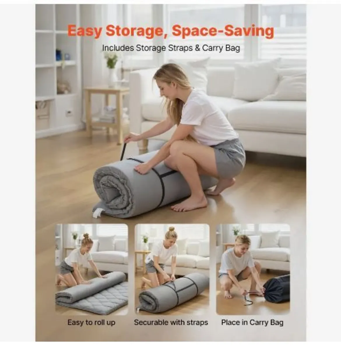 Japanese Tatami Mat, Full Size Foldable - Image 2