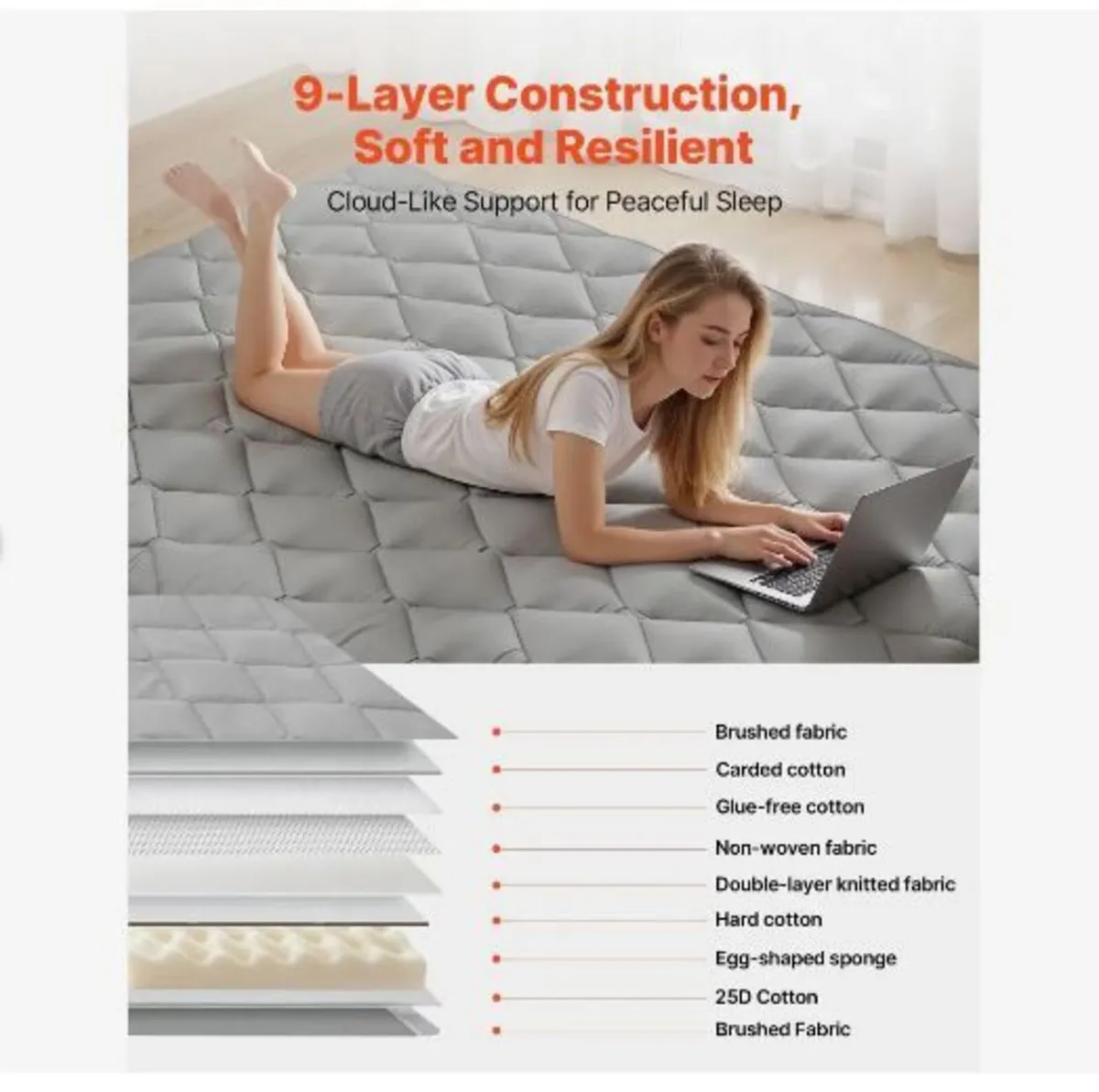 Japanese Tatami Mat, Full Size Foldable - Image 3