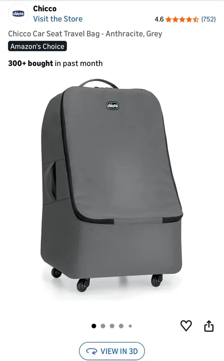 Car Seat Travel Bag - Image 1