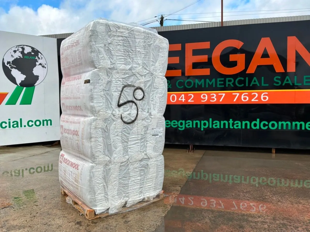 UNUSED 50mm ROCKWOOL INSULATION. - Image 1