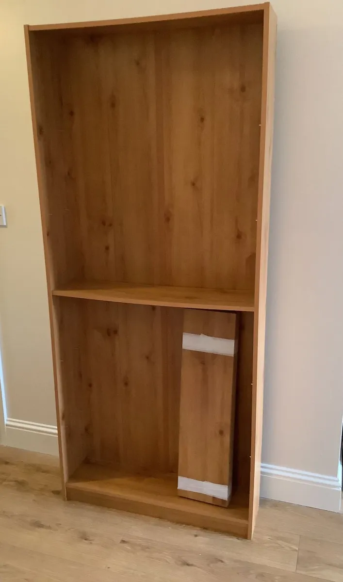 Wood shelving units (Four)