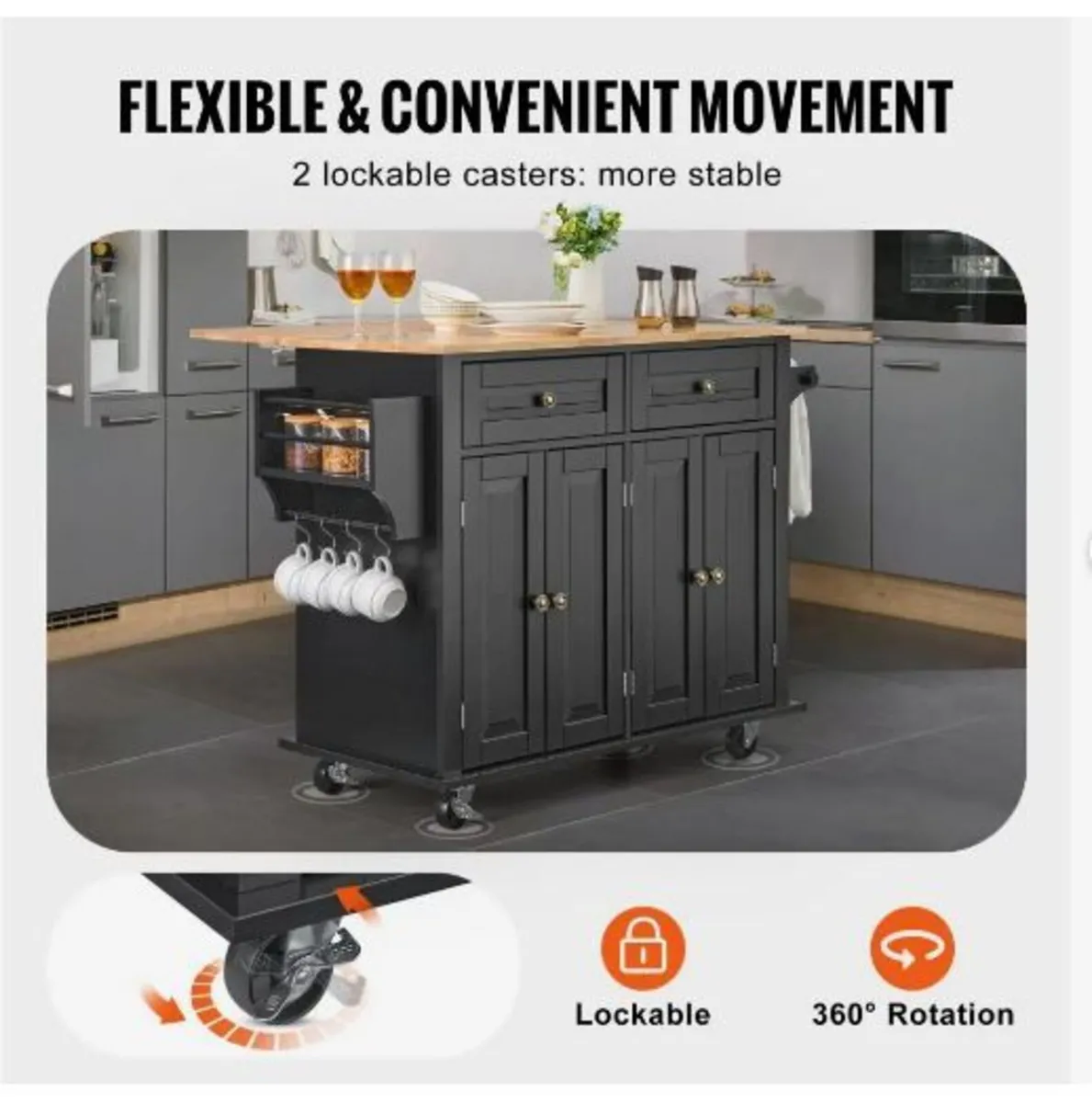 Kitchen Island Cart - Image 2