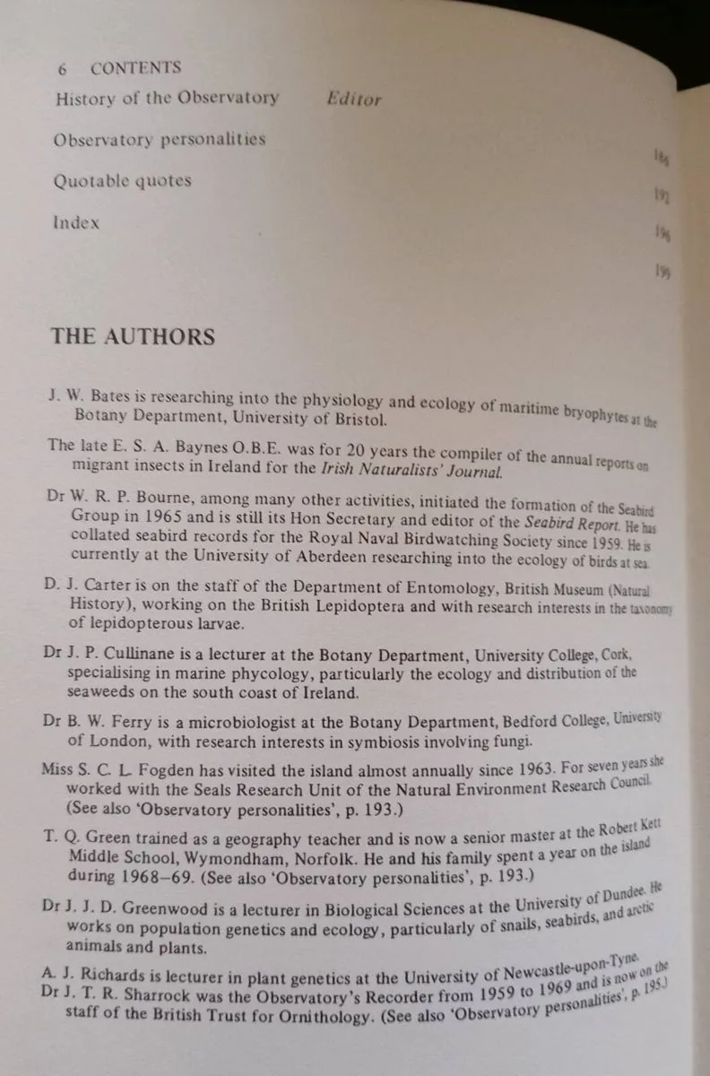 The Natural History of Cape Clear Island 1973 Book - Image 3