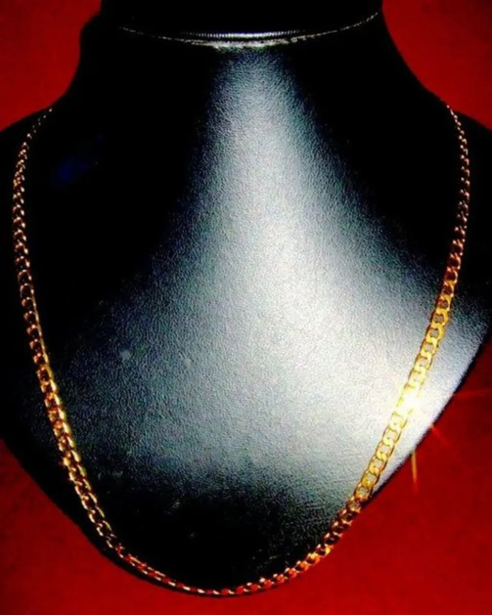 Vintage Hallmarked 9ct Gold 24" Necklace - Image 2