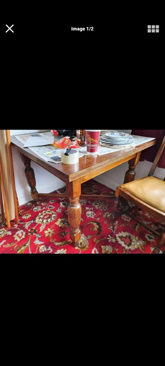 Dining Room Table & Chairs Irish Made - Image 1