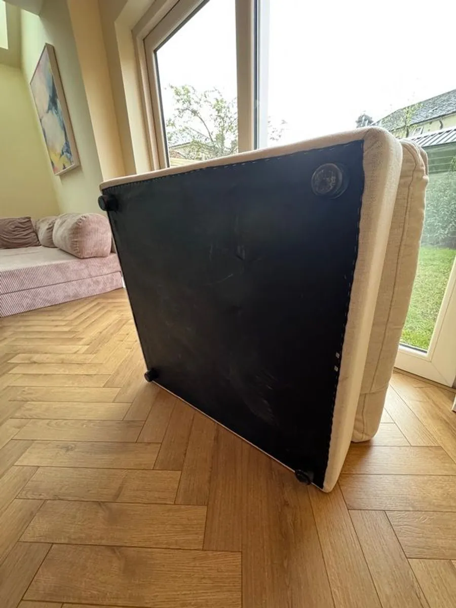 Large Fabric Footstool / Premium Quality (The 1933 Furniture Company) - Image 3