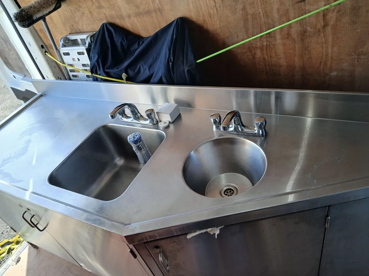Staneless steel cabbinet double sink unit - Image 2