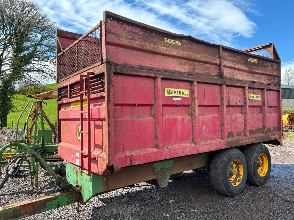Marshall 12.5 ton silage trailer 18ft x 7ft 6” - Image 3
