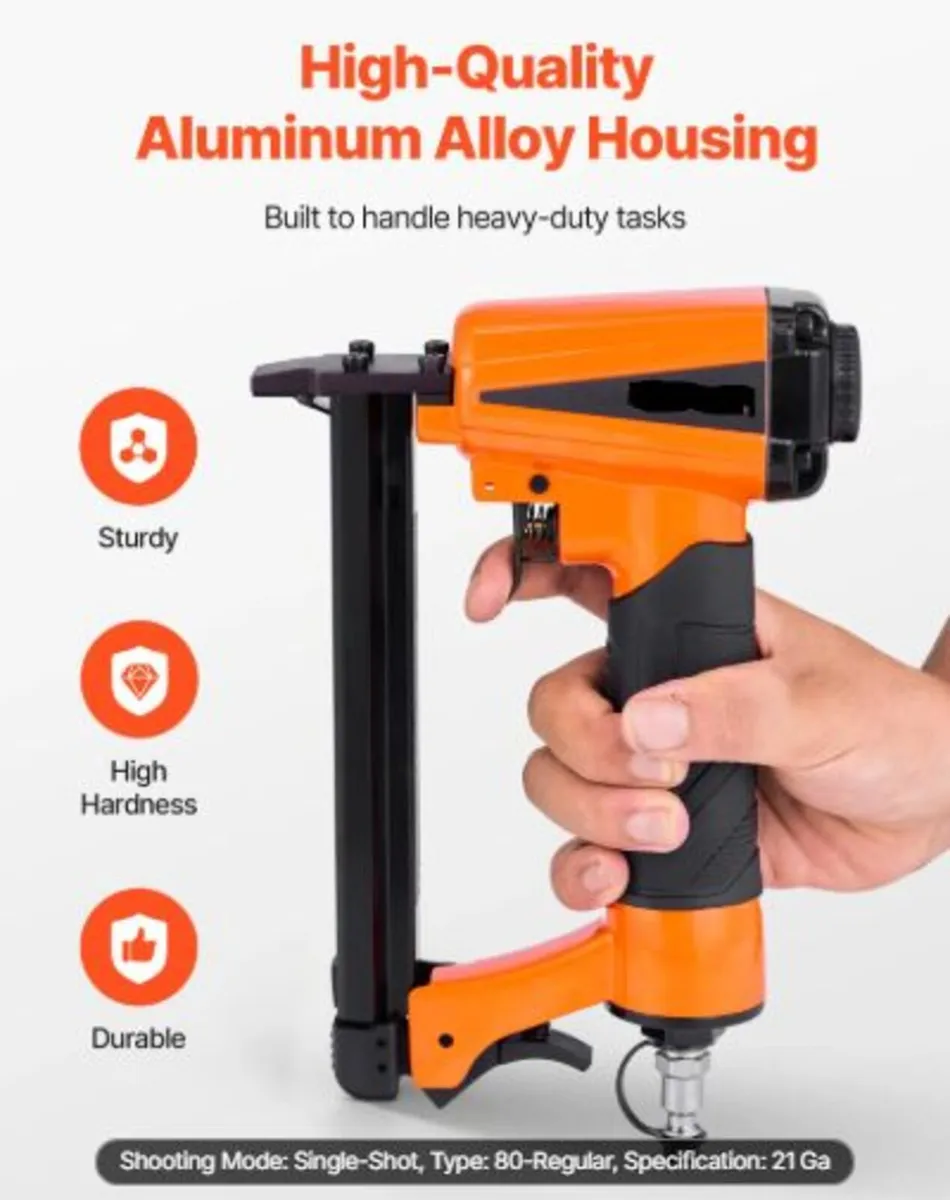 Pneumatic Staple Gun,21 Gauge Pneumatic Upholster - Image 4