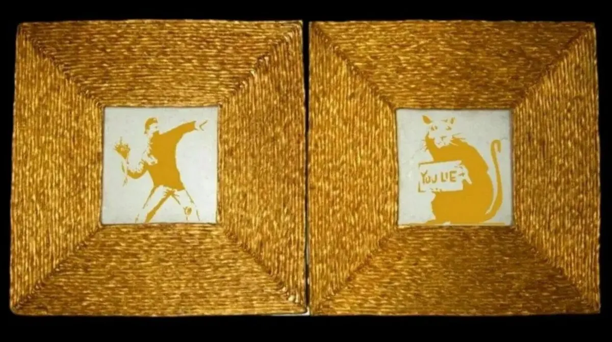 Duo of 'After Banksy' Artwork - Image 2