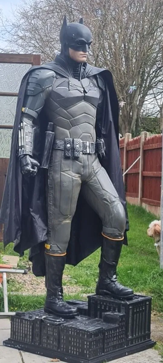 Life size statue of Robert Pattinson as Batman as seen in the 2022 hit movie - Image 2