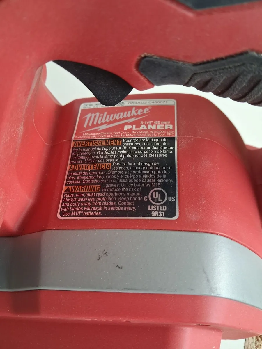 Milwaukee 18v planer. - Image 4