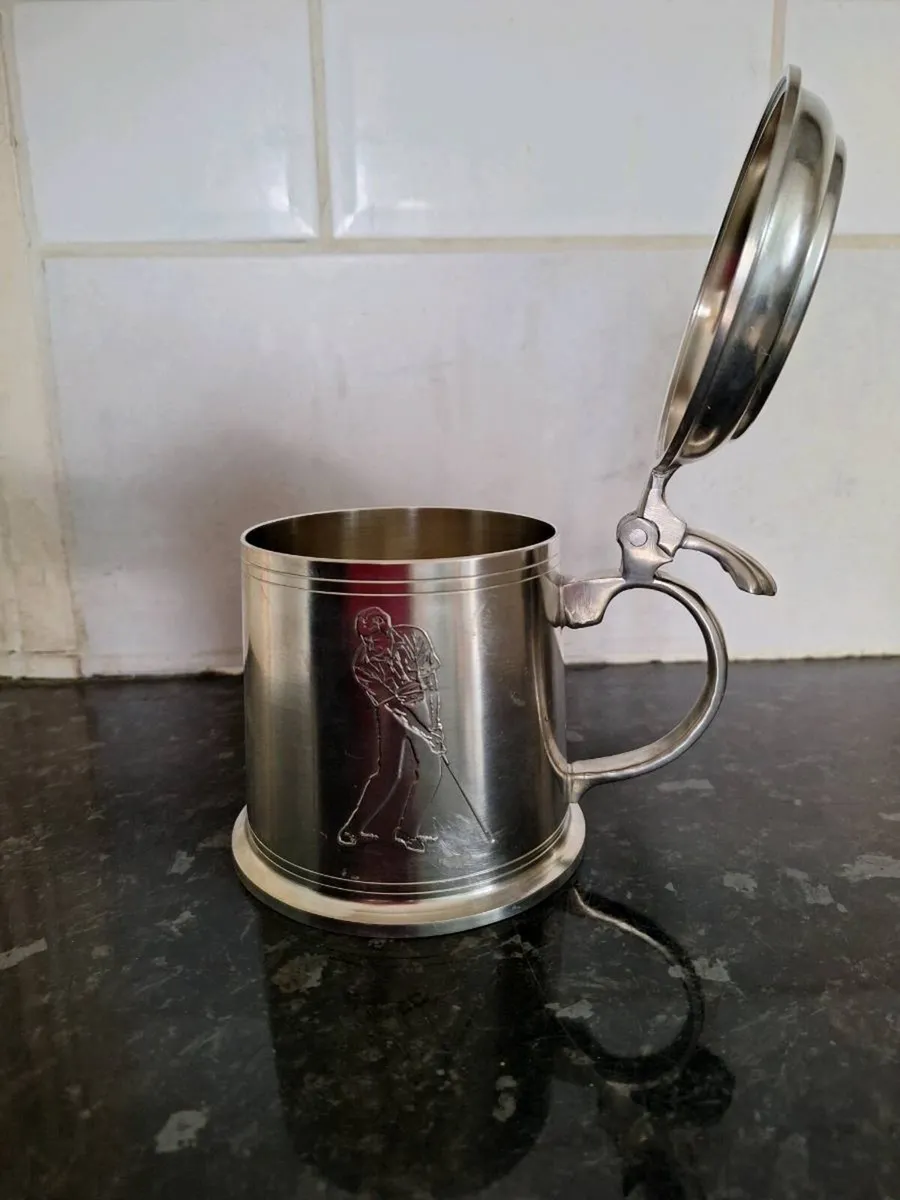 Newlands Golf Club pro patria pewter tankard - Image 2