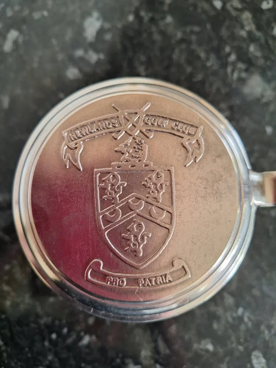 Newlands Golf Club pro patria pewter tankard - Image 3