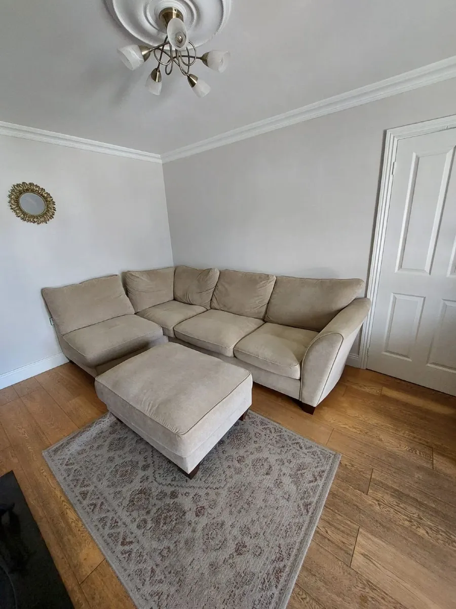 Corner sofa  with footstool - Image 2