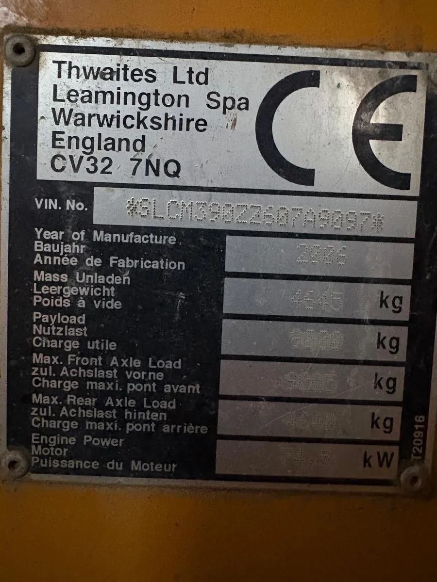 Thwaites 9 Tonne Dumper - Image 4