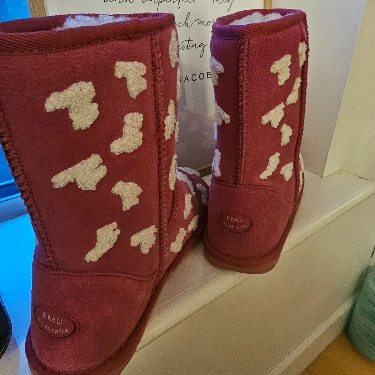 BOOTS EMU AUSTRALIA, pink, fur, for kids - Image 1