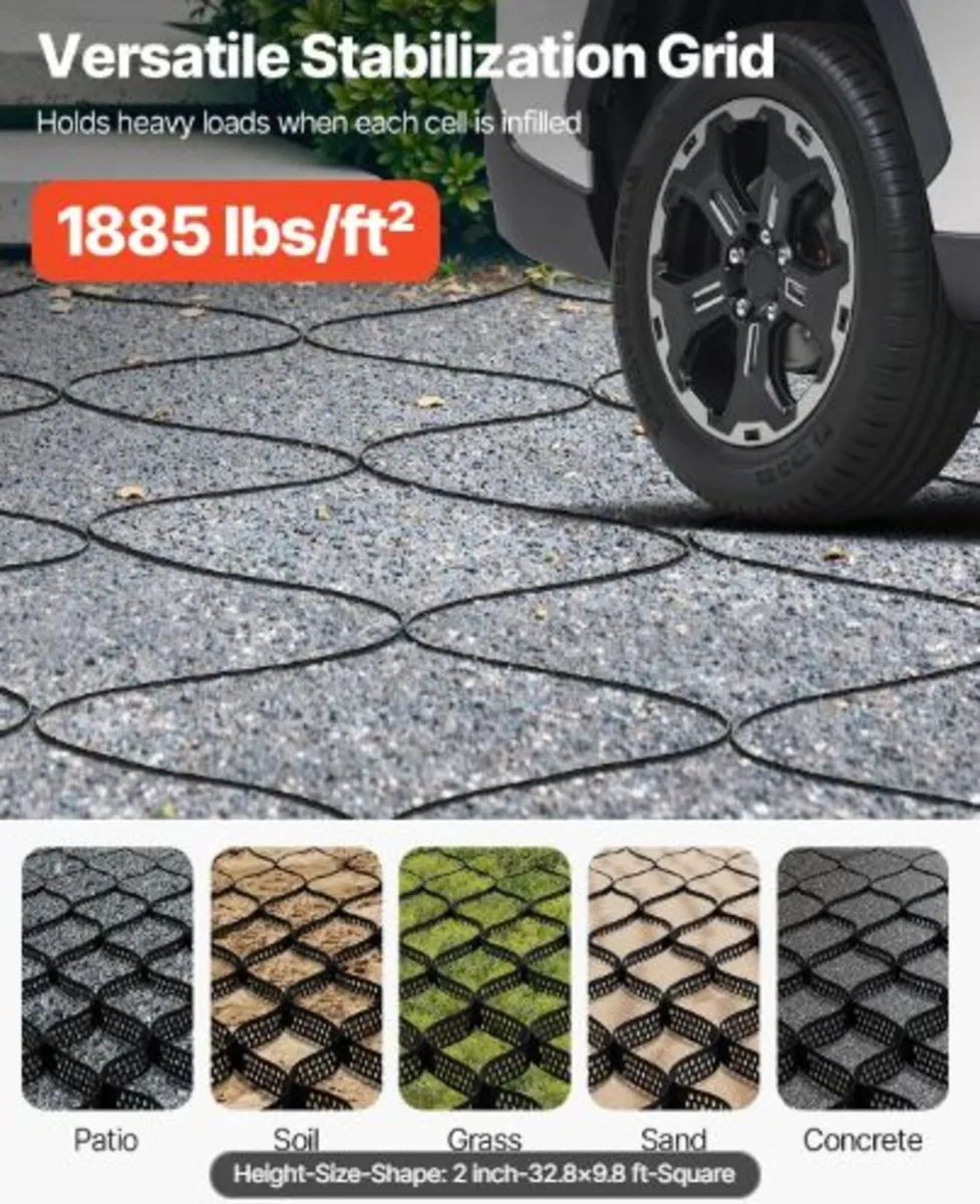 Gravel Grid, 2 Inch Depth,32.81 x 9.84 FT / 10000 - Image 3