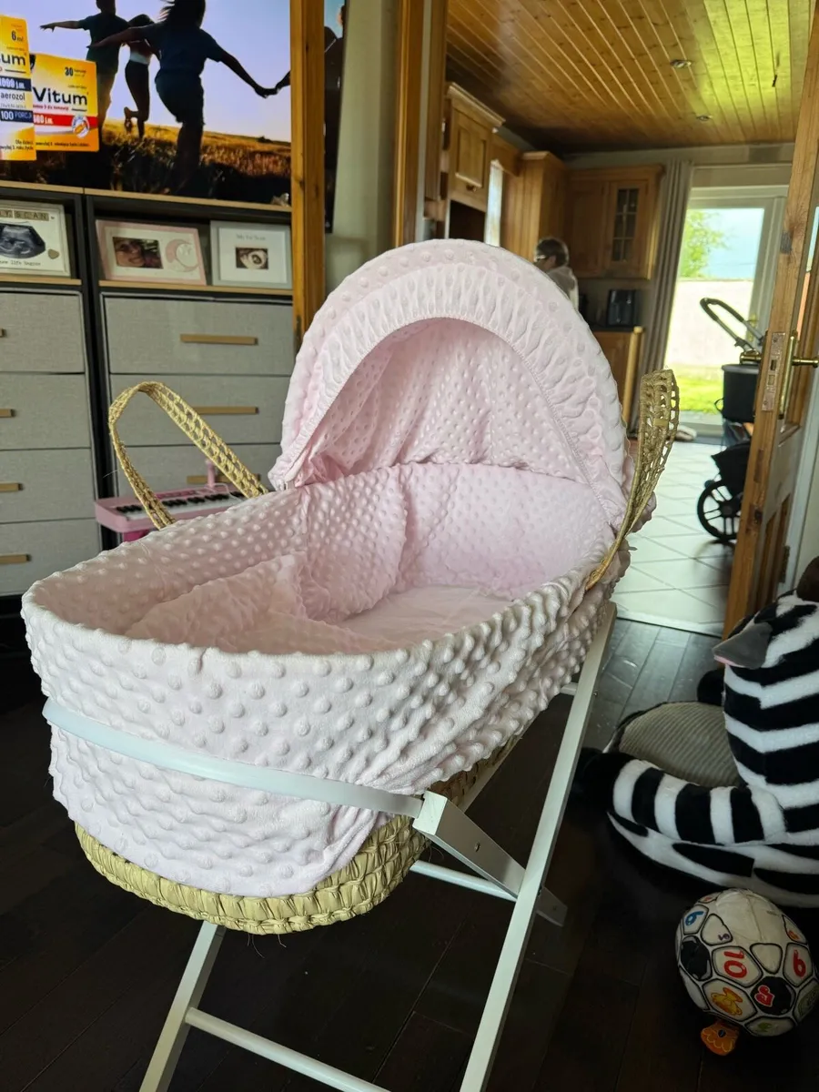 Baby Girl Moses Basket - Image 1