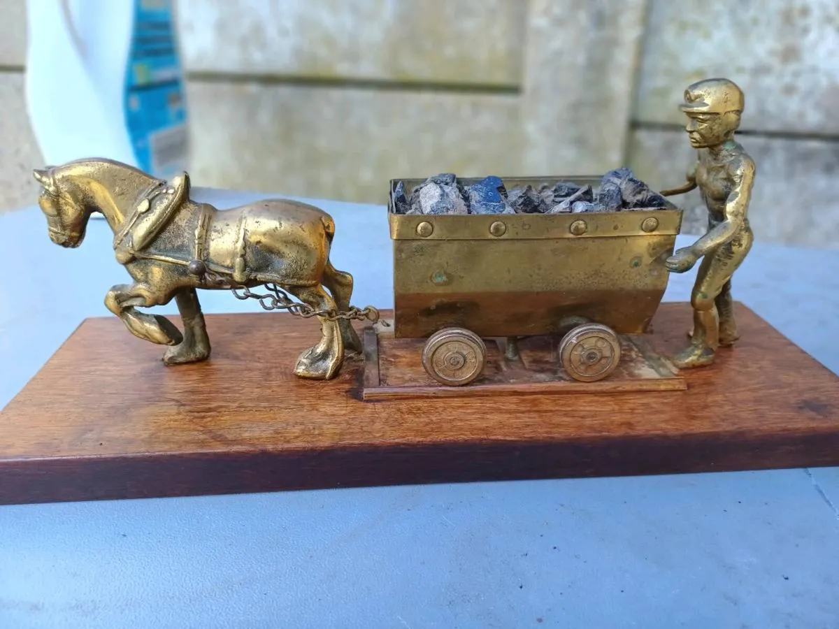Vintage Horse Drawn Miners Coal Cart - Image 2