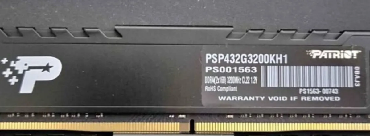 Patriot Memory  DDR4 SL 16GB 3200 MHZ 16gb