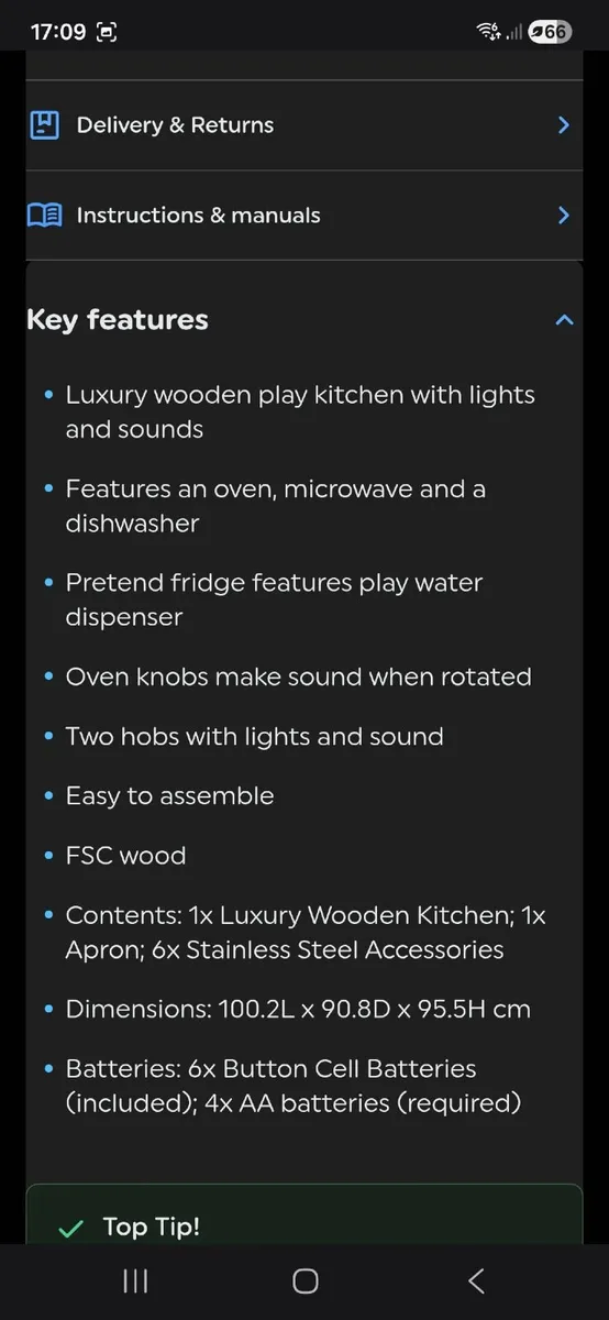 Children's Toy Kitchen - Image 2