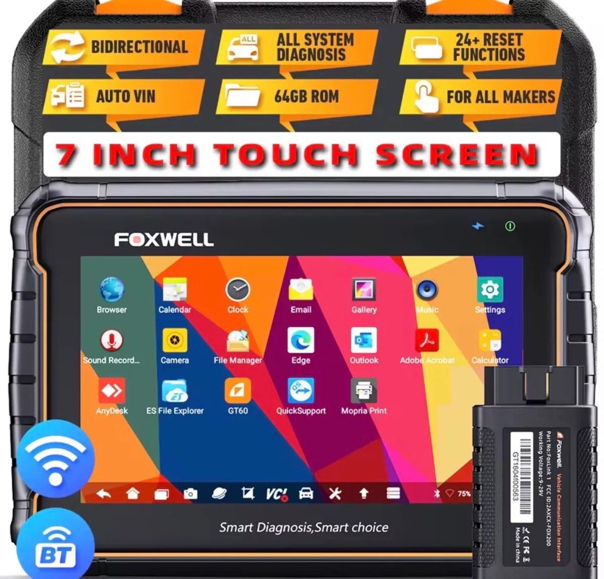FOXWELL Bluetooth OBD2 Automotivo Scanner GT60 - Image 1
