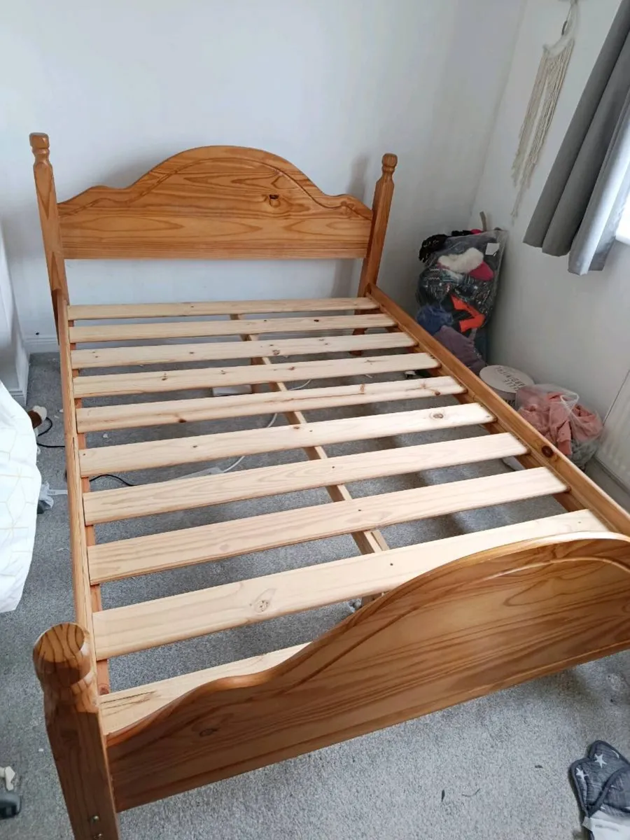 Pine Double Bed Frame - Excellent condition - Image 1