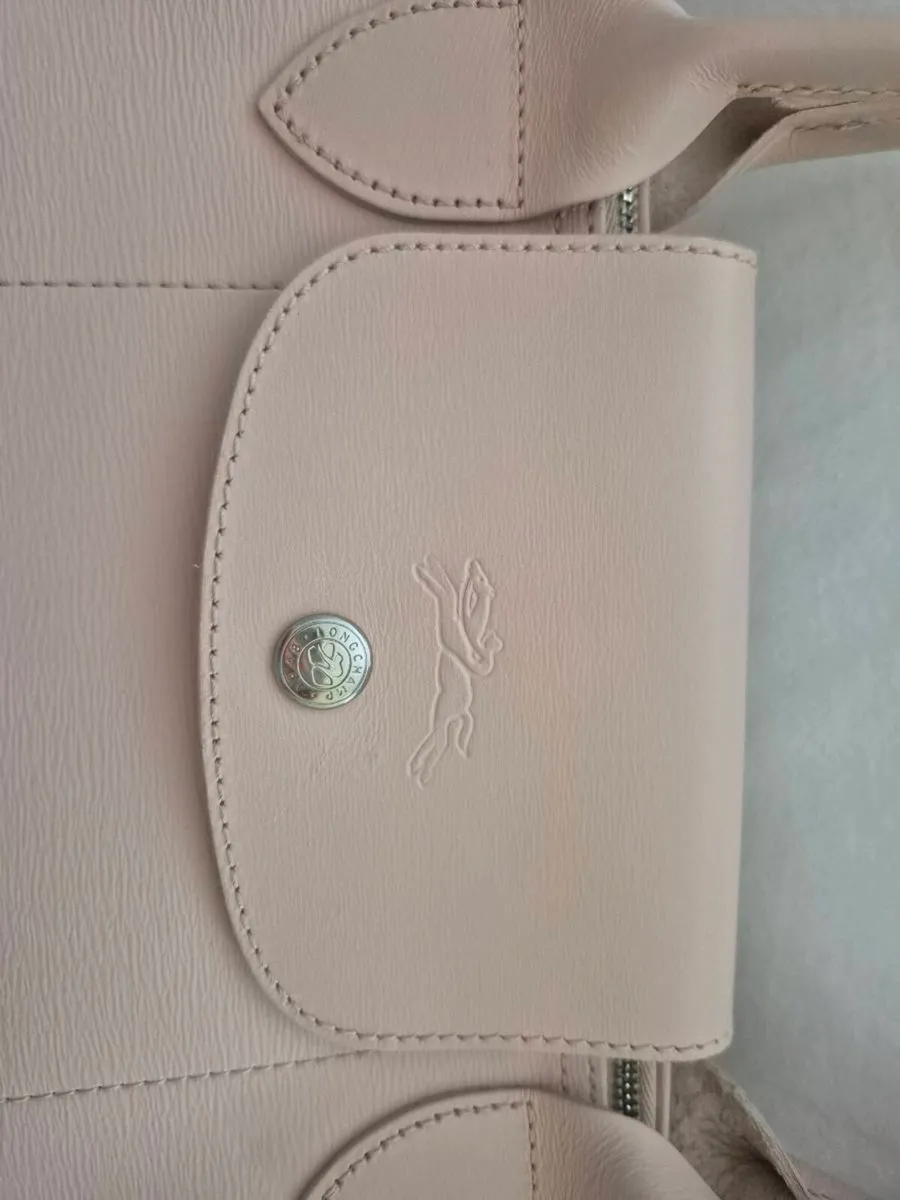 Designer handbag, Longchamp, dusty pink - Image 3