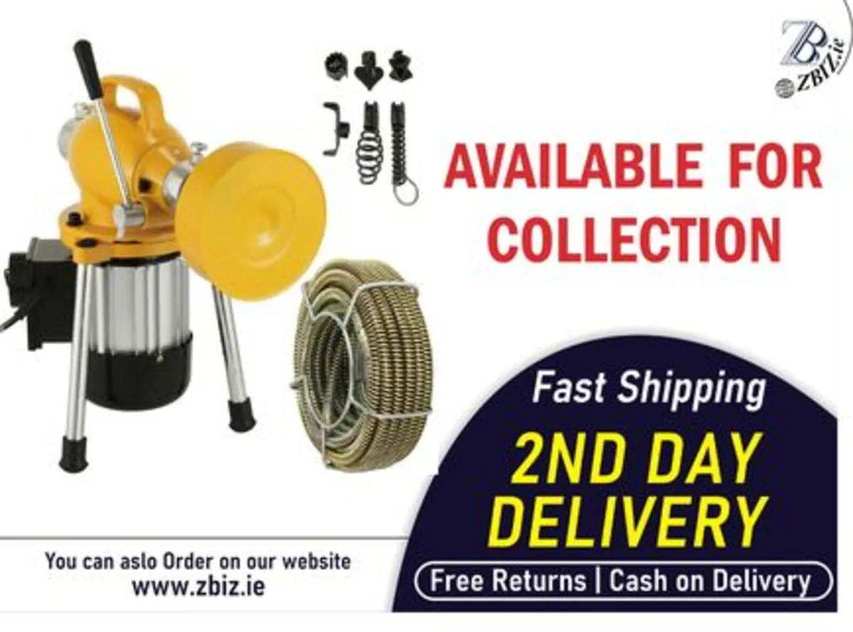 Electric Drain Cleaner Pipe Dredger Unblocker - Image 1