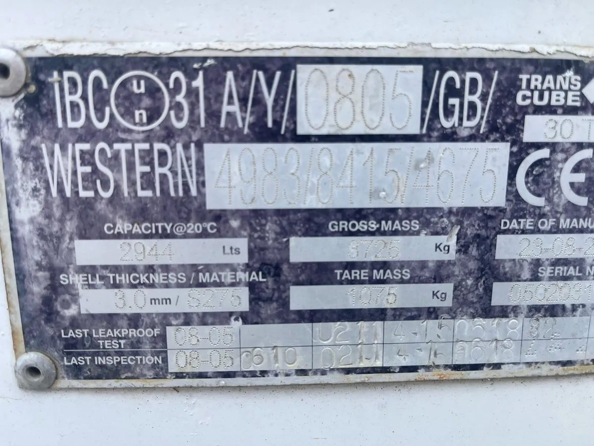 3000 litre bunded western bowsers - Image 2