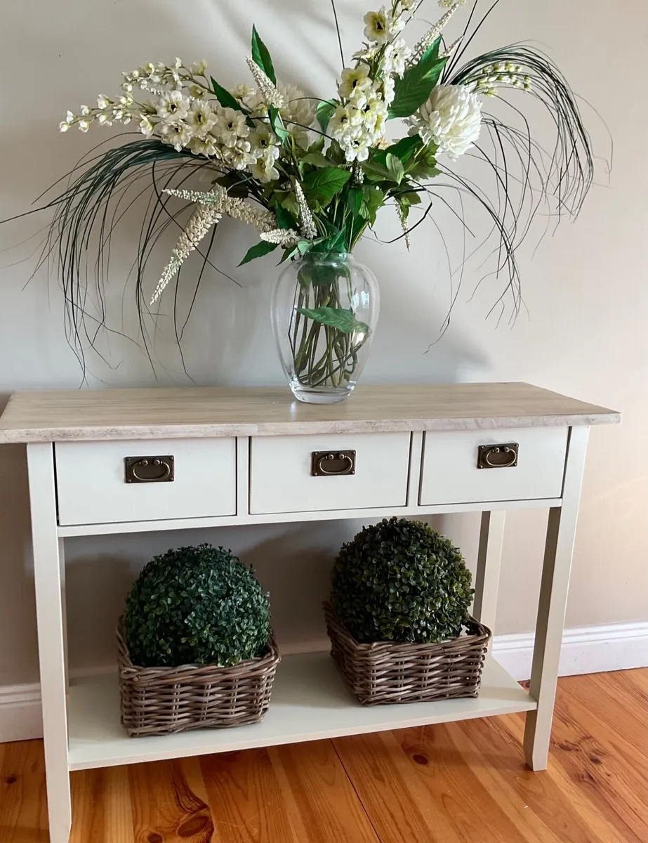 Three drawer Hall console table - Image 1