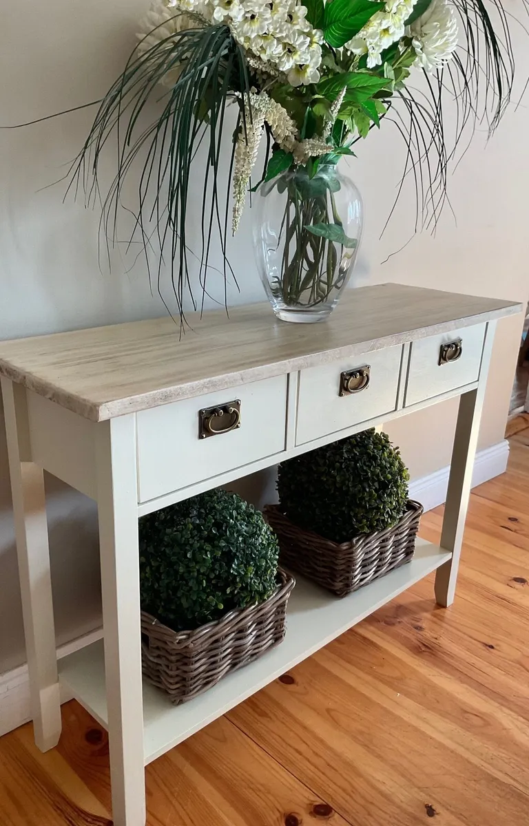 Three drawer Hall console table - Image 3