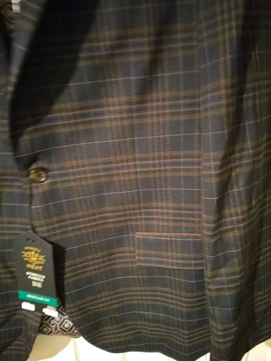 Men's Next regular Jacket, stretch fabric, Black, - Image 4