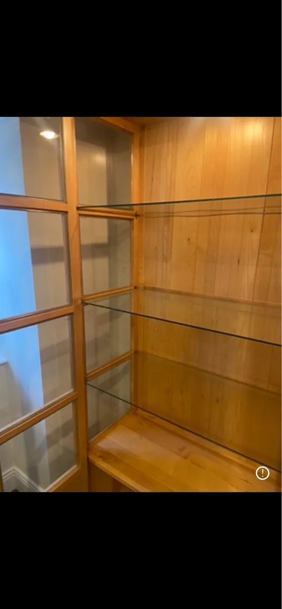 Solid Ash Glass Cabinet - Image 3