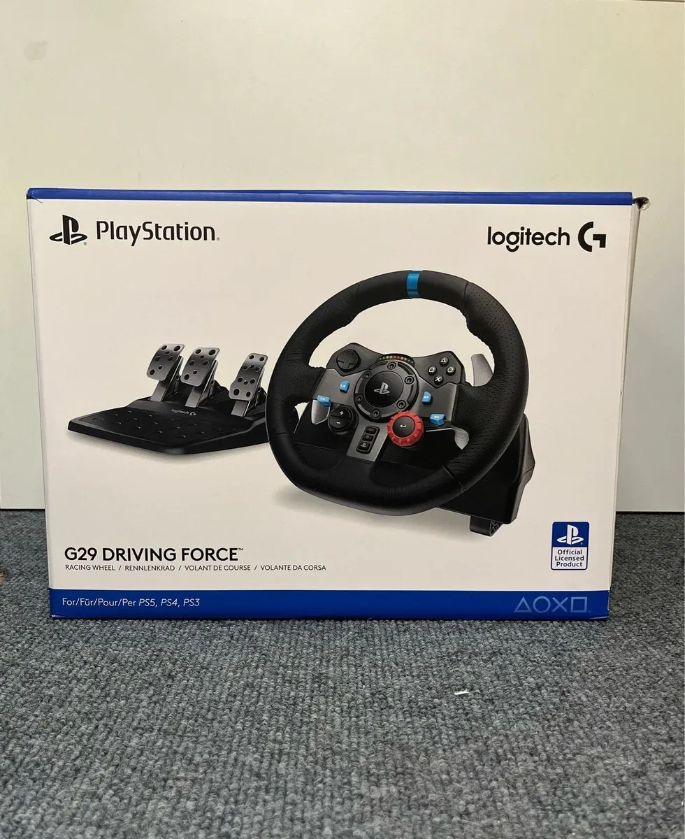 Logitech G29 Racing Steering Wheel, PlayStation - Image 1