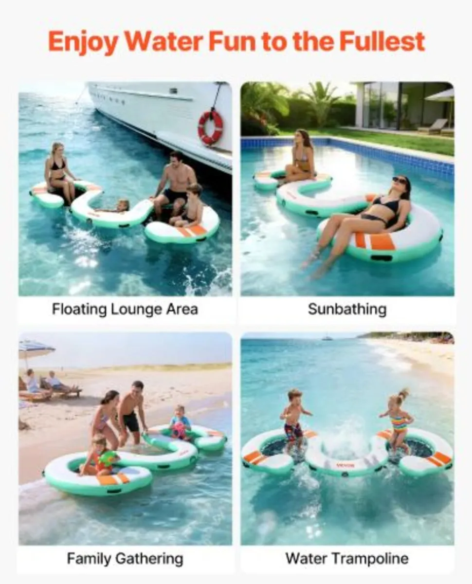 Inflatable Floating Dock, 4.57 x 1.83M Inflatable - Image 4