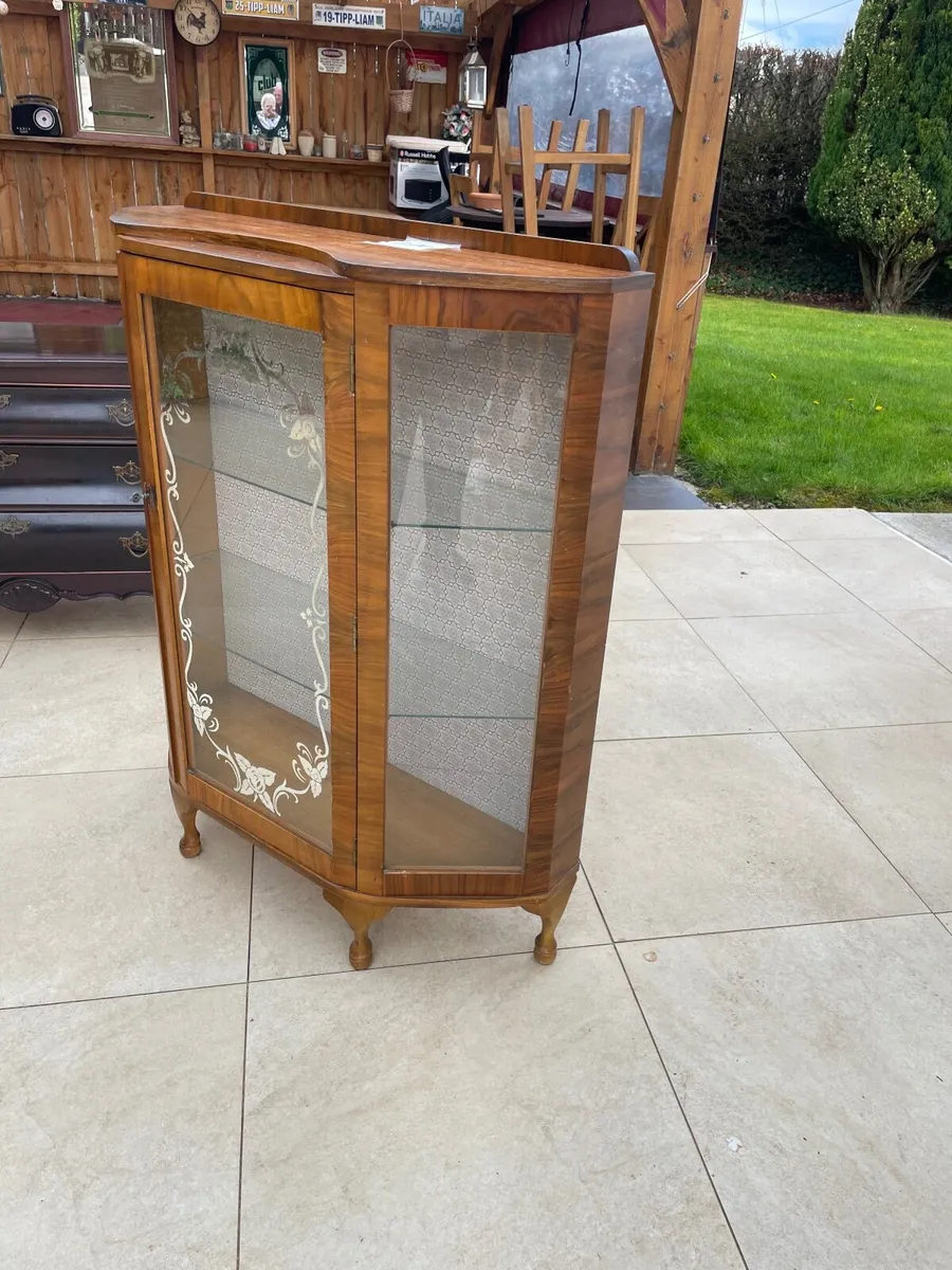 Small Antique glass cabinet - Image 4