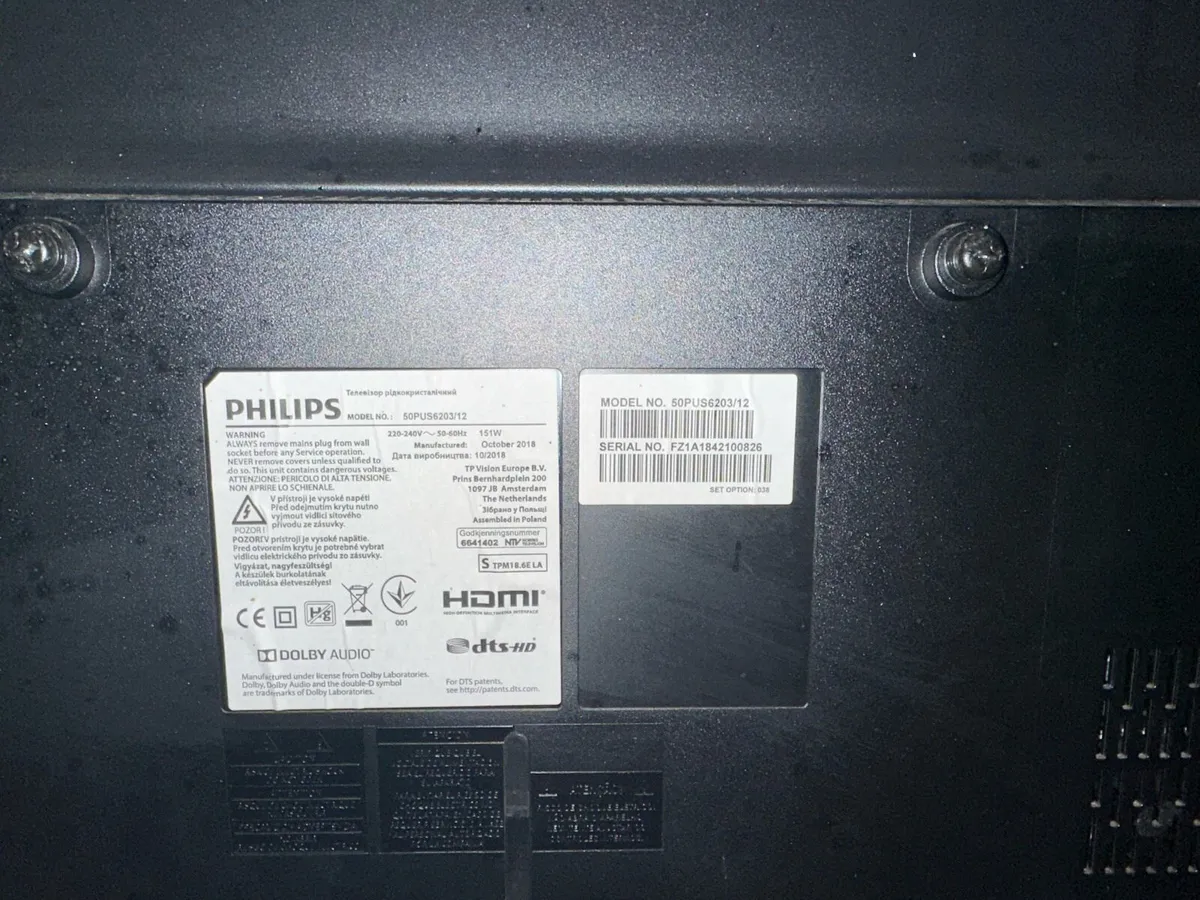 Philips 55” Smart 4K TV – Like New - Image 3