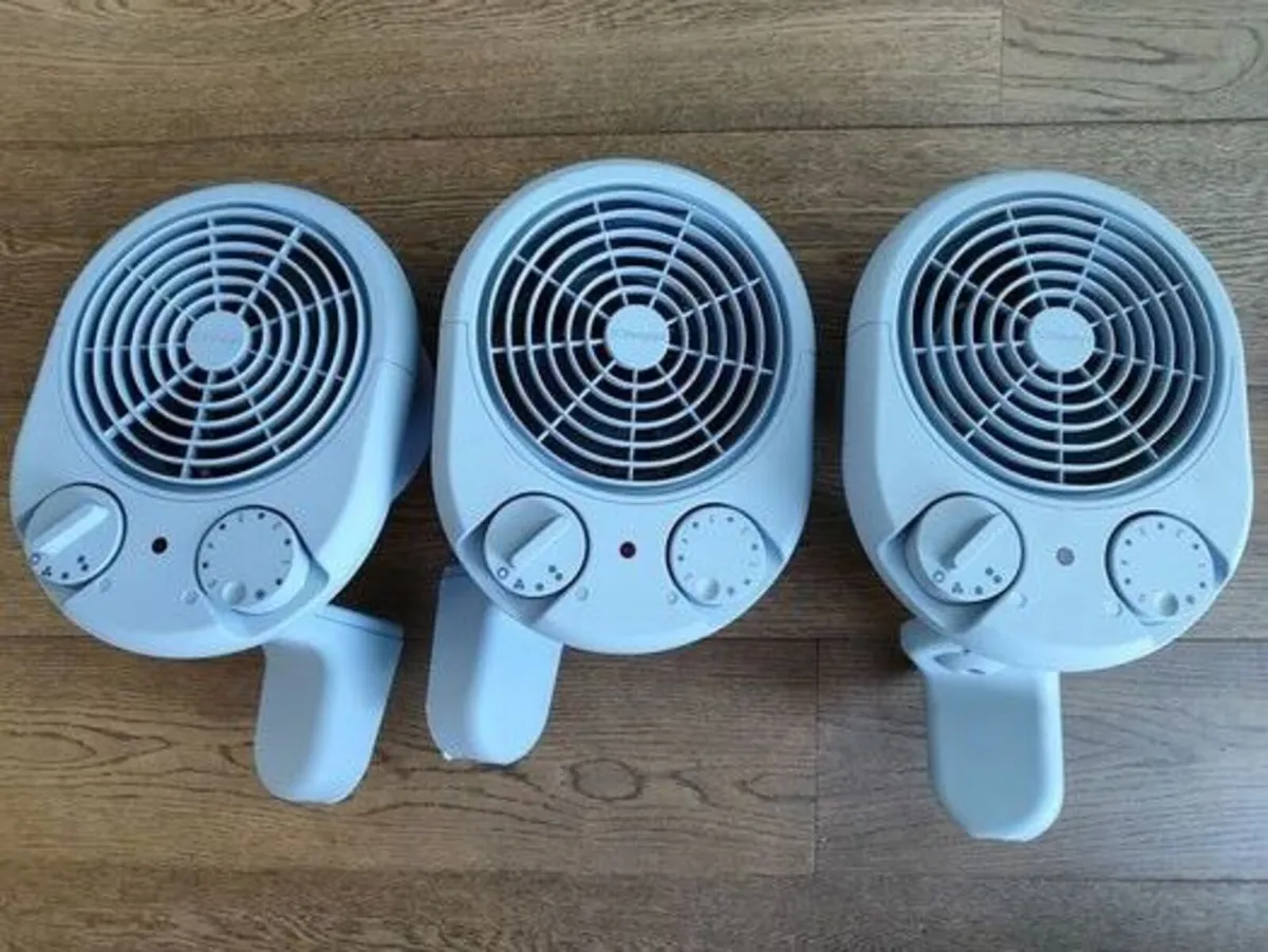 3 x 3kW Dimplex Compact Wall Fan Heater - Image 1