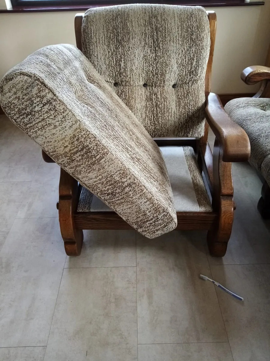 3 1 1 Sofa Solid Oak Frame - Image 4