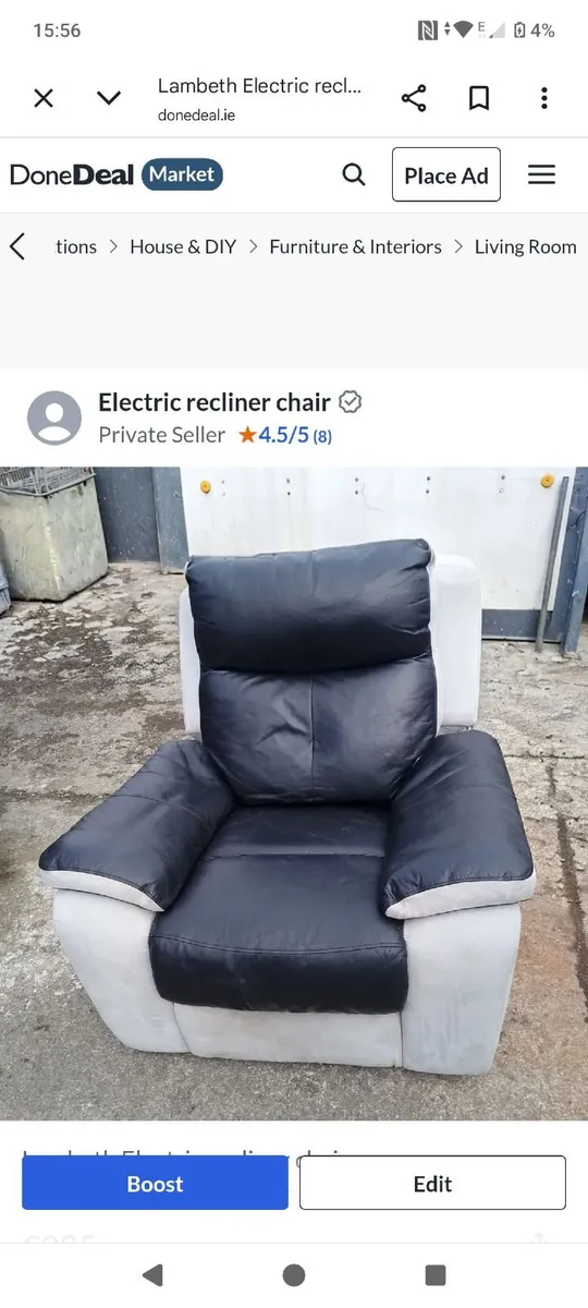 Lambeth electric recliner chair