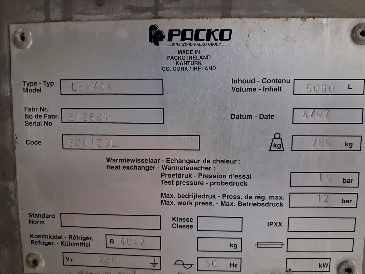 Bulk milk tank - Image 2